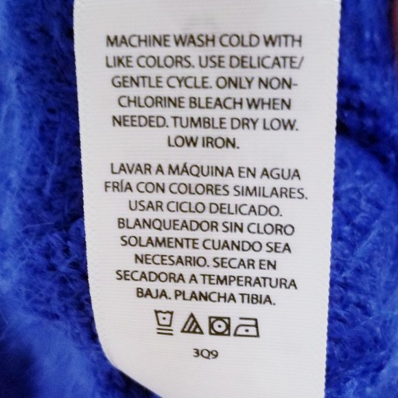 Time and Tru Fair Isle Sweater Blue Multi 80's/90's NWT - Picture 10 of 15